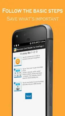 Business Card Reader for OnePage CRM android App screenshot 12